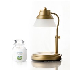 에인디 타이머 골드 캔들워머 + 양키캔들 스몰자 104g 세트, 클린코튼, 혼합색상