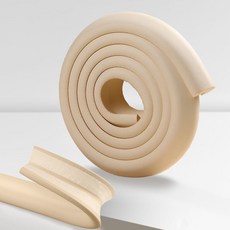 르메이어 유아용 쿠션 풀접착 L형 모서리 보호대, 1개, 베이지