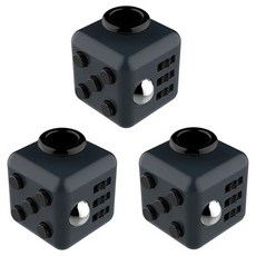 That's That 童心未泯減壓六面魔術方塊 3入, 全黑