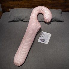 다다랜드 냉감 지팡이 바디필로우, 핑크