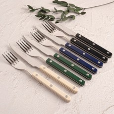 티니블랑 레브 4인 양식 디너 커트러리 세트, 다크컬러, 1세트, 디너포크 4p + 디너나이프 4p