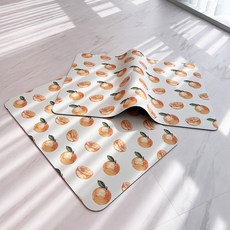 Mononiq 可水洗矽藻土腳踏墊, 21 橘子果汁