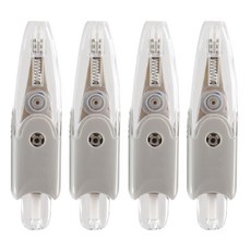 다다 펜 타잎 노크식 수정 테이프, 그레이, 4개