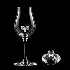 크로스노 아방가르드 위스키 테이스팅 글래스 별자리 컬렉션 1 양자리 125ml + 마텐더 유리캡 세트, 1세트