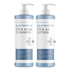 PANTHESTIC 積雪草抗痘系列沐浴露 500ml + AC乳液 500ml, 1組
