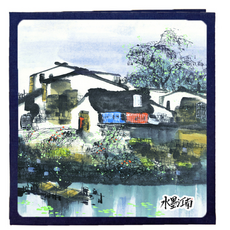 水墨畫圖案相簿 32.5*33.5cm, TYPE 07（專輯），白色（原創）, 20張