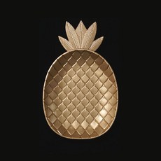 무다스 메탈 컬러 보테니컬 다용도 인테리어 트레이, 파인애플