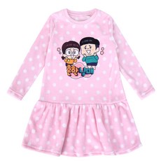 女童款圖案9分袖睡裙