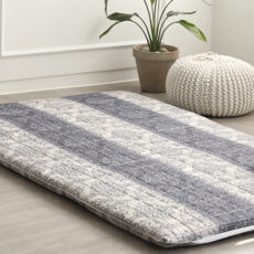 棉質床墊套 宮廷圖騰款, 灰色