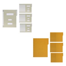 ECO Chungwoon 紙本政府文件夾 A4 40p + 紙本黃色文件夾 A4 40p, 灰色(政府文件夾), 黃色(黃色文件夾), 1套