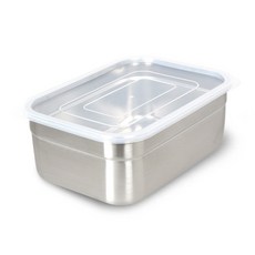 MONOMENT 不鏽鋼長方形保鮮盒, 1組, 8號保鮮盒+蓋子