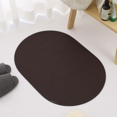 POGnAn 第4代可水洗珪藻土浴室地墊, 柔和可可色