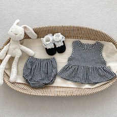Bebeniz 女童夏季圖案上下裝套組