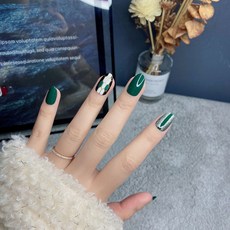 soonZAM 美麗多彩美甲片 中款, 90 綠色綠野仙蹤(中款熱銷-157), 1個