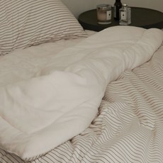 호무로 모먼트 극세사 데일리 이불 패드 베개커버 세트, 아이보리