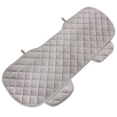 GMZ MOTORS 汽車座椅套 超細纖維 車用坐墊 3人座 後座 Hot Keep, 灰色