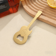 Hansub 廚房吉他造型開瓶器, 1個, 金色
