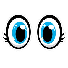 Mungkiwoldeu 維持安全距離 反光貼紙 大型 我嚇到了001, 1套, 混合顏色