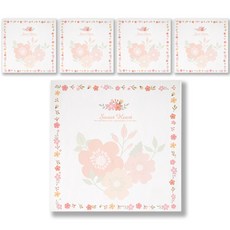 花朵便條紙, 混合顏色, 100入, 5個