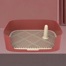 PASTEL PET 寵物防濺便盆 均碼, 紅色, 1個