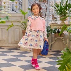 LILIPURRI 女童款麻花荷葉邊背心