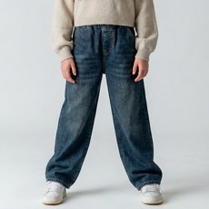 Kids Recipe Ake 水洗寬版牛仔褲