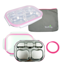 不鏽鋼5格分隔便當盒組