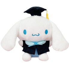 三麗鷗 學士帽 大耳狗喜拿 絨毛娃娃, 25cm, 混合色, 1個