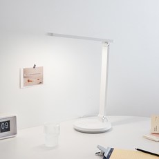 Hit照明LED書桌立燈學習用亮度可調節定時器睡眠燈 G31161, 白色