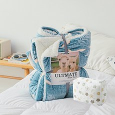 超細纖維冬季毛毯 + 毛毯收納盒套組