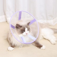 PASTEL PET 寵物透氣網眼頸圈, 紫色, 1個