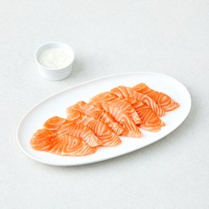 노량진수산시장 중매인 90번 소금숙성 연어회 (냉장), 1개, 150g