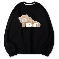 VENHIT Lazy Bear 半寬鬆版型 特殊雙面布料 大尺碼 大學T