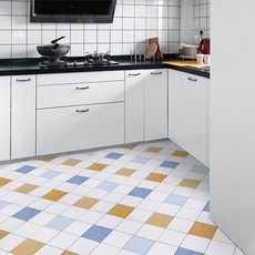 쿼르디 바닥 시트지 바둑판, 컬러풀