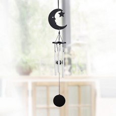 Pang Seller 鋁製玄關門臥室捕光器風鈴, 月亮