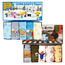 CL STORY 男孩童Pororo三角內褲 5入+天才麵包理髮師三角內褲 5入