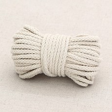 HAPPY BEARS Eolgeumi 天然棉繩 5mm x 900cm, 單一顏色, 1個