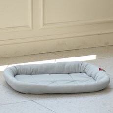 레드퍼피 반려동물 아이스 쿨 튜브 쿠션, 밀크그레이, 1개