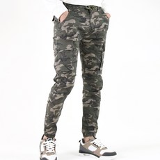 남성용 워싱 면 스판 카고 조거 팬츠 YXP18