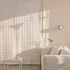 CASA VERDE Snug 冬季鋪棉防寒加厚防水窗簾, 白色