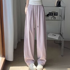 메이첼 여성용 커브드 일자 아이스 팬츠 10394