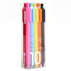 O-ON PURE 粉彩中性筆 0.5mm 10色組, 混合色, 1套