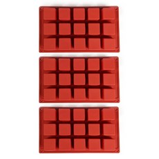 15格矽膠迷你立方體模具, 3個