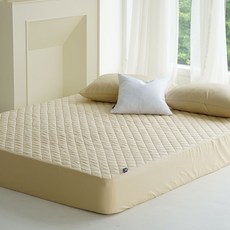 누비지오 시그니처 순면 솔리드 누빔 매트리스 커버