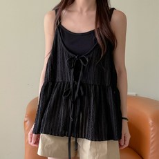 봉봉스토리 올듯말듯 레이어드 임산부 나시 티셔츠