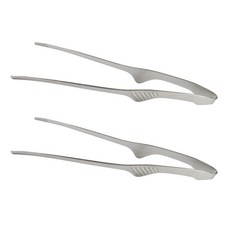 아이메이트 스테인레스 핀셋 고기집게, 실버, 2개