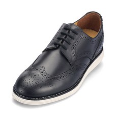 VONIN 真皮翼紋雕花德比鞋 IN505BK