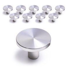 Sonjabisesang 簡約圓形 中 1孔把手 銀色, 10個