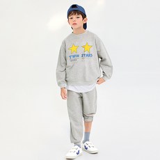 unifriend 兒童I-Star九分迷你毛圈大學T上下套裝