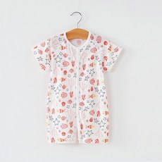 BEBENIZ 印花透氣短袖連身衣